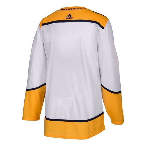 Nashville Predators Adidas Authentic Pro Away Hockey Jersey - Picture 2 of 4
